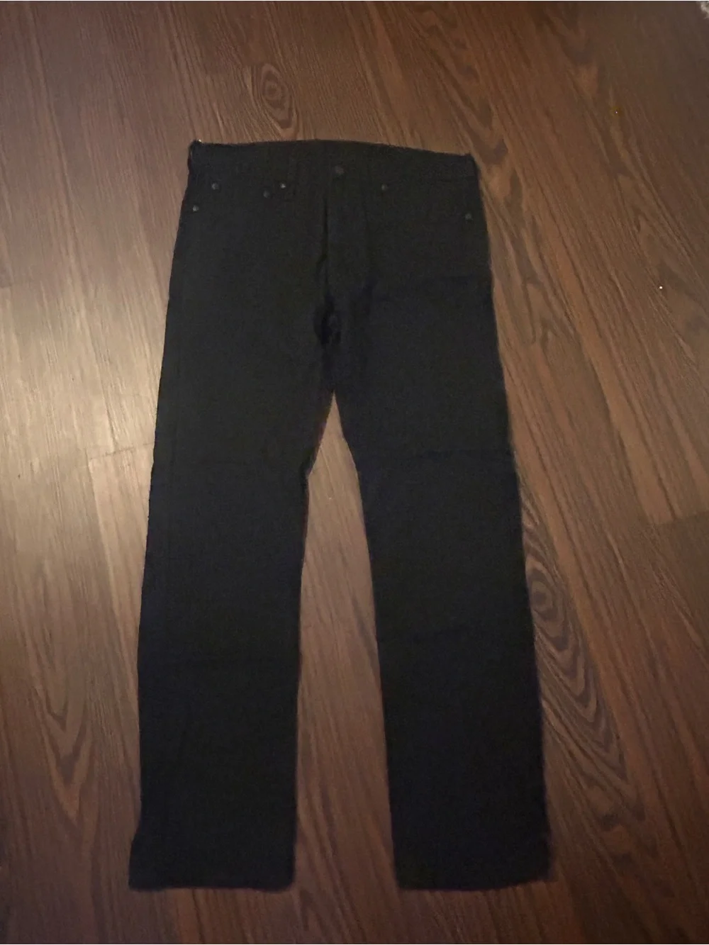 Men's Black Jeans - Classic Straight Fit 34 x 32